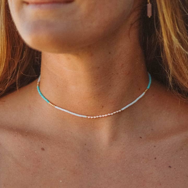 Gembira Beaded Necklace for wholesale by Pineapple Island