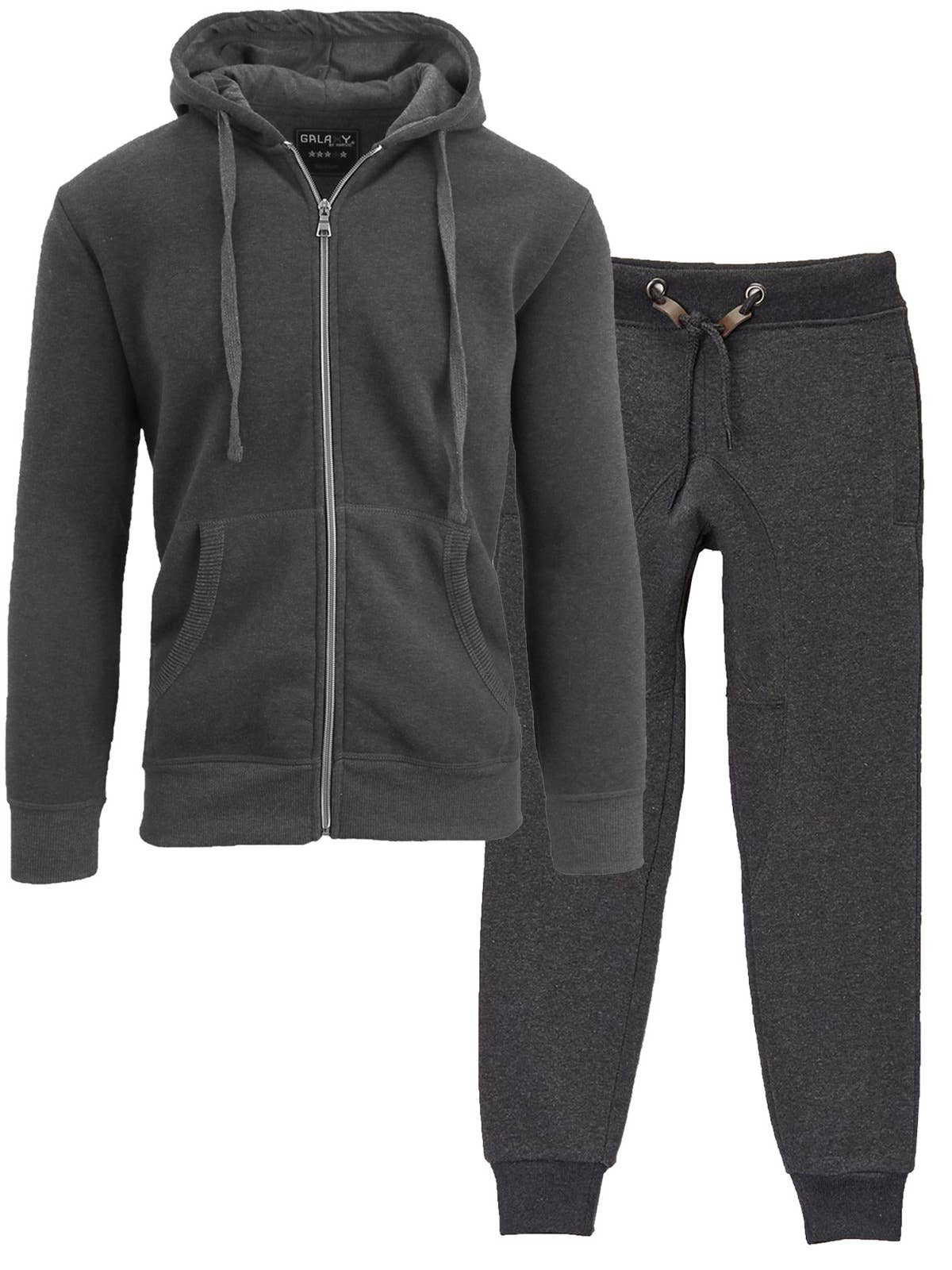Galaxy By Harvic - Wholesale Top & Pant Set - Kids - GBH Boy's Fleece-Lined Hoodie & Jogger 2-Piece Set (4-20)4