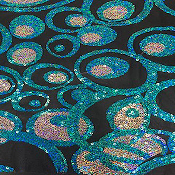 Malha com tecido de holograma de lantejoulas Romance | Spandex Palace por atacado de Spandex palace