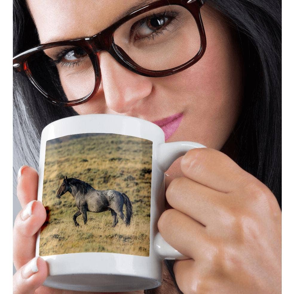 3dRose - Wholesale Coffee Mug - 3dRose, USA, Wyoming, Sweetwater County, Red Desert, Wild Stallion., Mug9