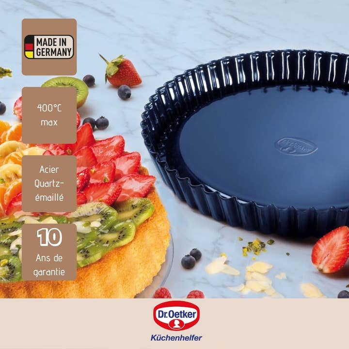 Dr. Oetker - Wholesale Baking Dish - 28 cm pie dish with enamelled quartz coating