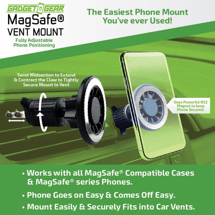 Gadget Gear - Wholesale Phone/Tablet Stand - MagSafe® Magnetic Phone Mount- 6/Pack4