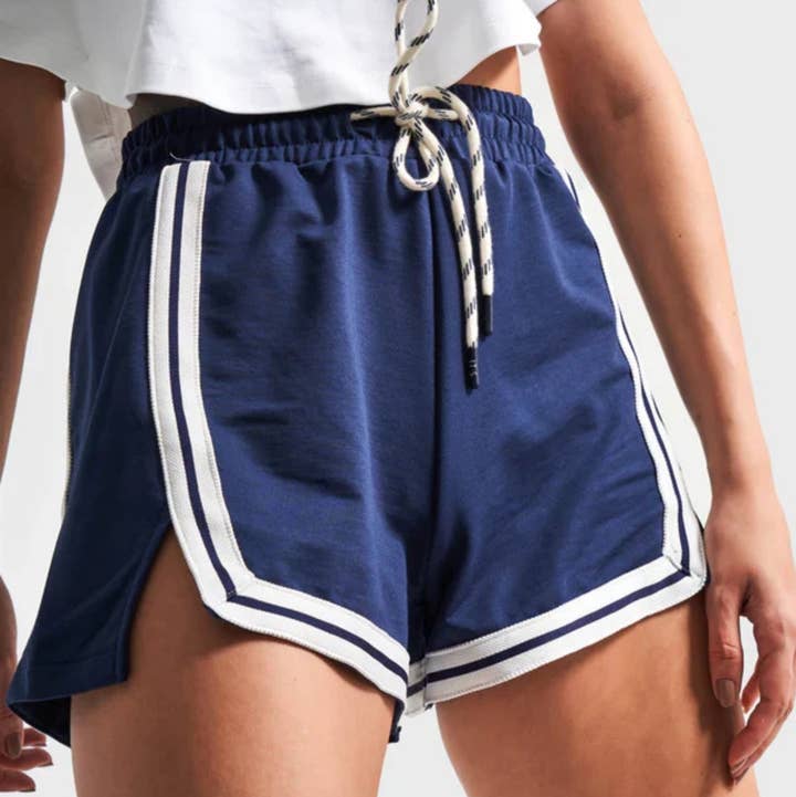 My 9Teen - Wholesale Athletic Shorts - Women's - Slits N Stripes Shorts0
