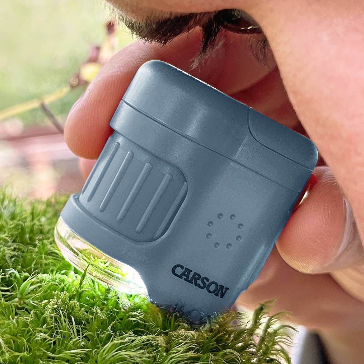 Carson - Wholesale Brain Game - Kids - Mini LED Keychain Microscope (Blue), STEM Educational Tool0