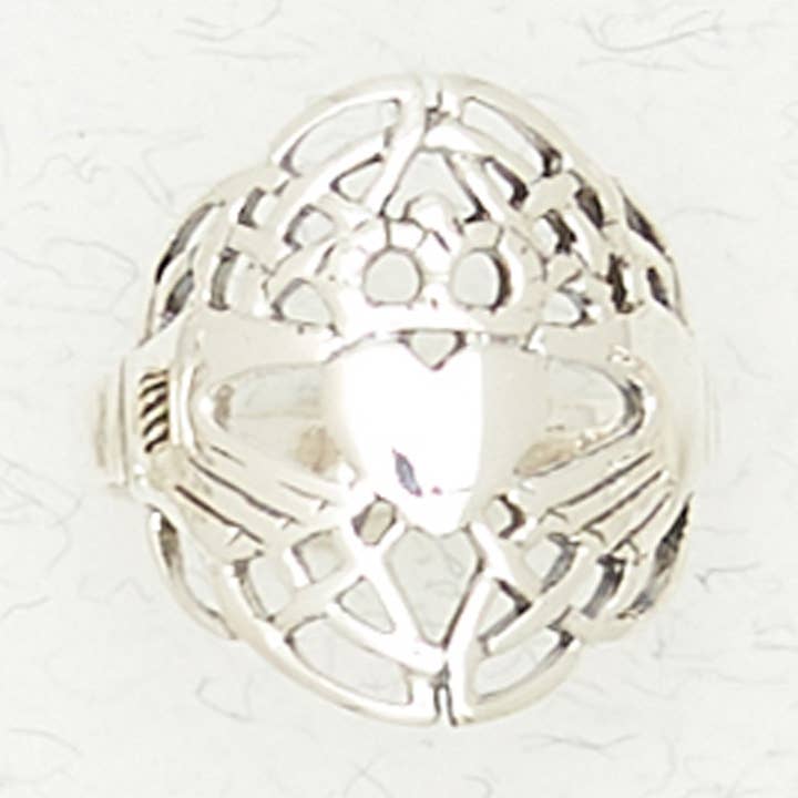 Sterling Silver Ring - Claddagh Heart for wholesale by Nirvana LLC