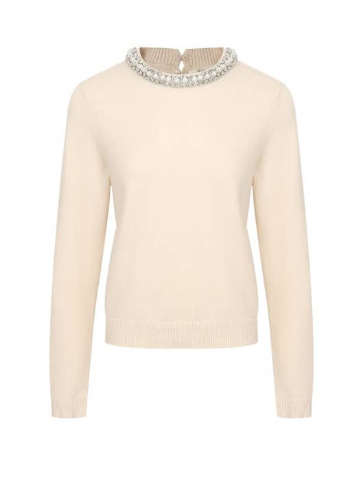 Pearl Knit Long Sleeve Top for wholesale by RIVIR