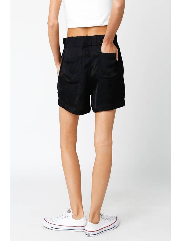 Olivaceous - Wholesale Shorts - Women's - Shiloh Satin Shorts1