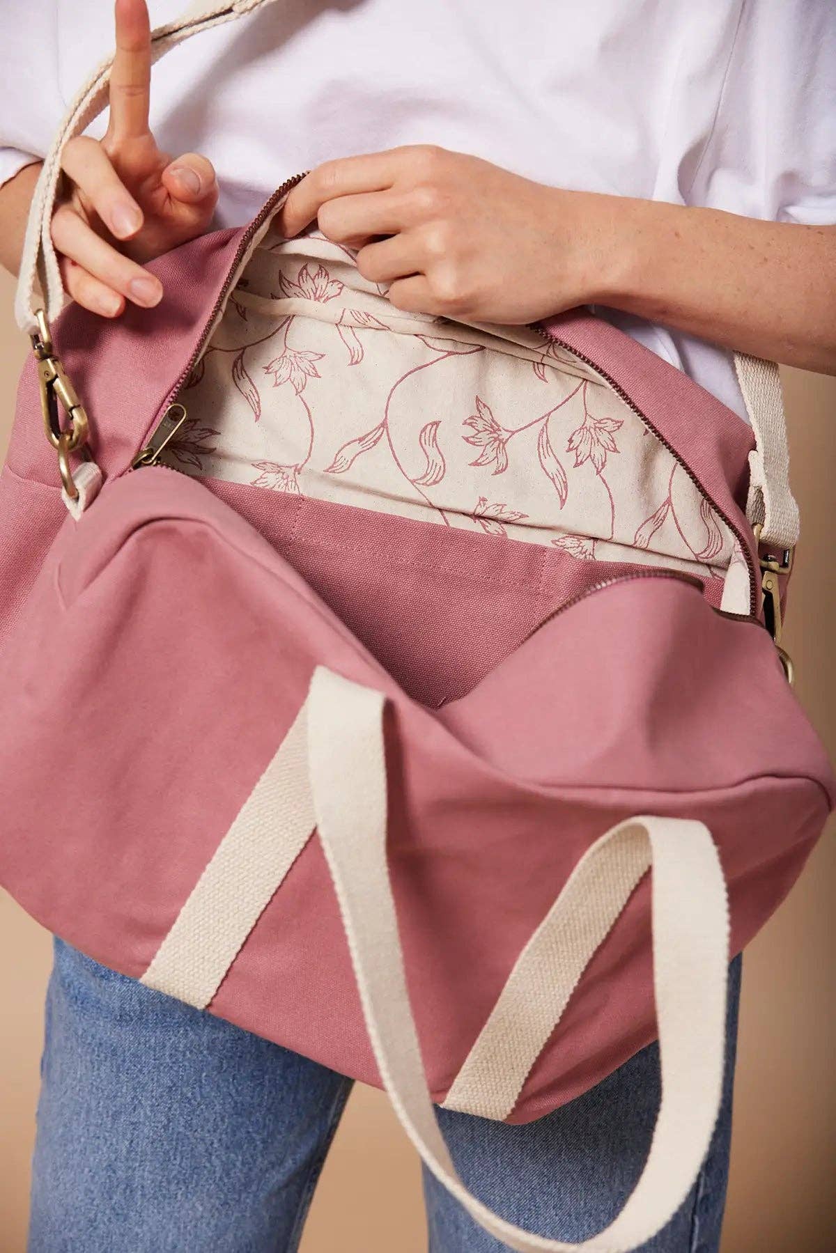 Hindbag - Venta al por mayor Bolsa de viaje - Mujer - Bolso de bolos Charlie Blush2