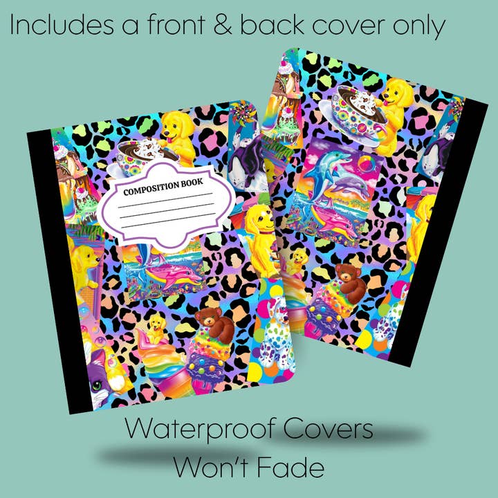 Oily Graphic Creations - Wholesale Journal Cover - Neon Animals-Composition Notebook Cover