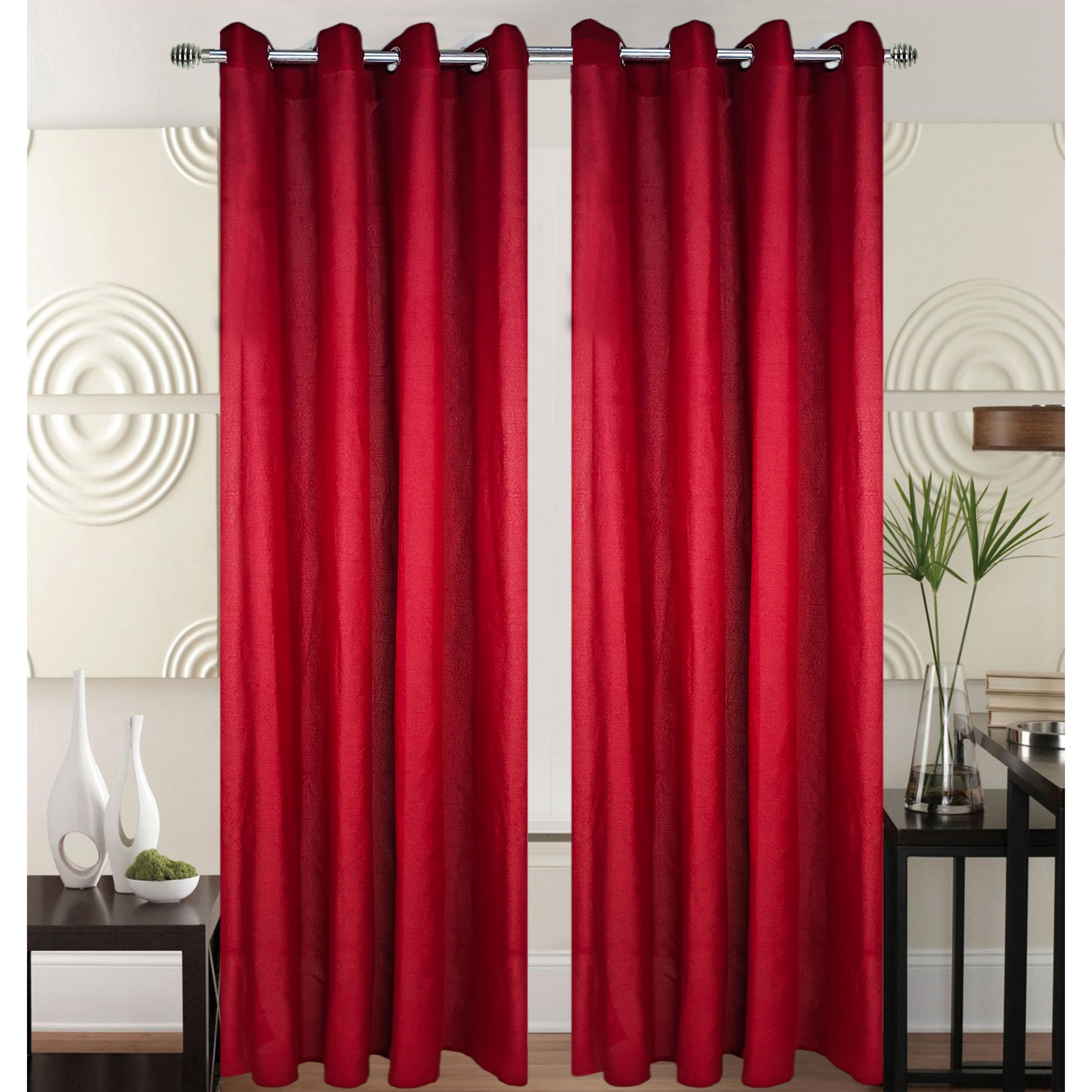 Super Bazaar - Wholesale Drape - Ready made Curtain - With rings - 140x260 cm0