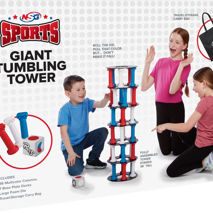 NSG Giant Tumbling Tower Game for wholesale by National Sporting Goods - NSG