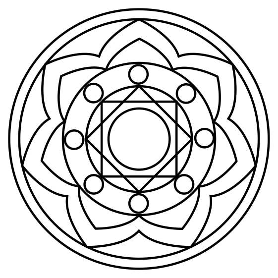 Mandalaine - Wholesale DIY Craft Kit - Mandala Mandala Simple Set