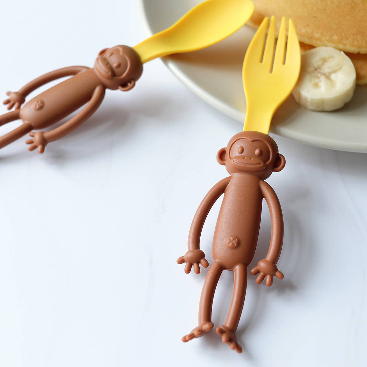 ;Daydreamer - Wholesale Flatware Set - Kids & Baby - Monkey Spoon and Fork2