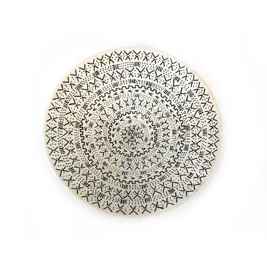 Mbare Home + Gift - Wholesale Decorative Plate/Dish/Bowl - Mud Cloth Natural Platter - 10"