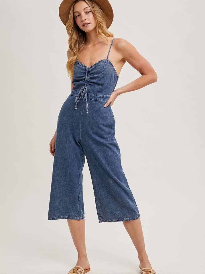 Bluivy - Vente Combinaison – femme - COMBINAISON EN JEAN DÉLAVÉ À L'ACIDE12