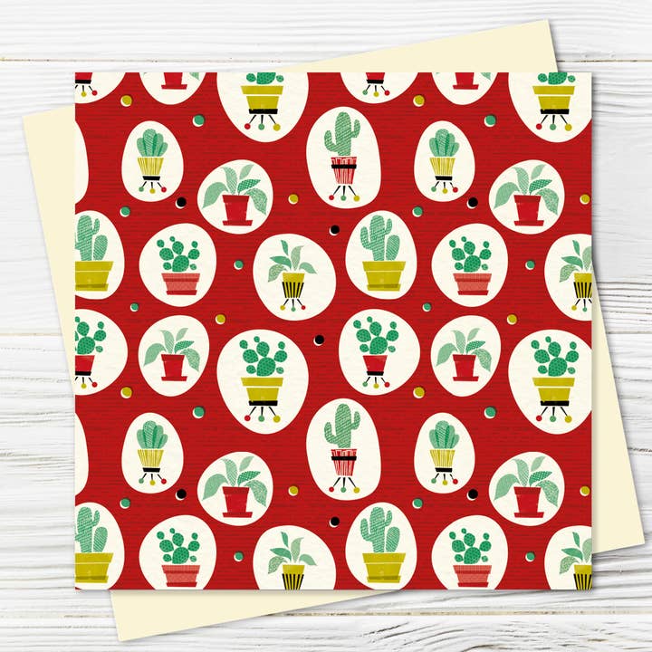 Just Patterns: Cactii, Red for wholesale by Pennychoo