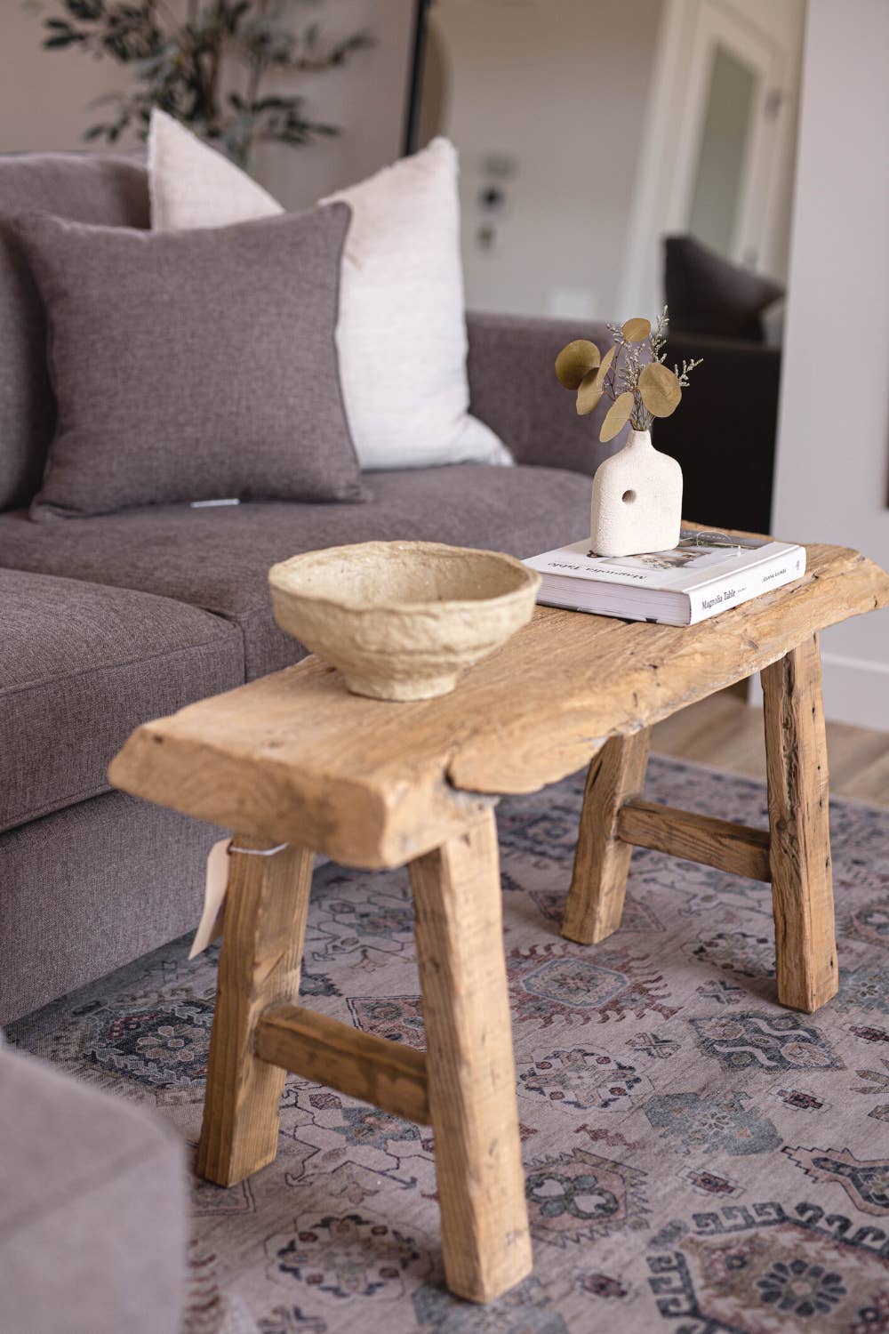 Luxe B Co - Wholesale Bench - Beirut Reclaimed Elm Wood Bench Petit