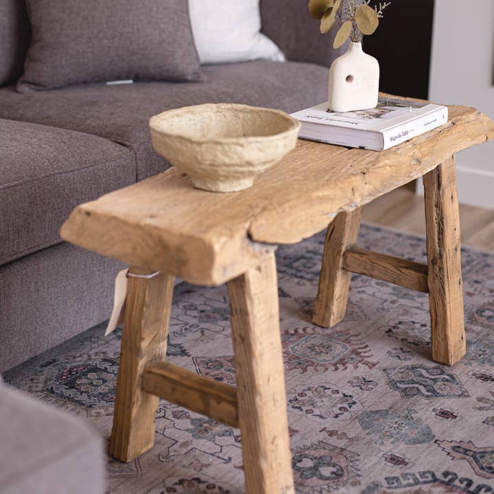 Luxe B Co - Wholesale Bench - Beirut Reclaimed Elm Wood Bench Petit0