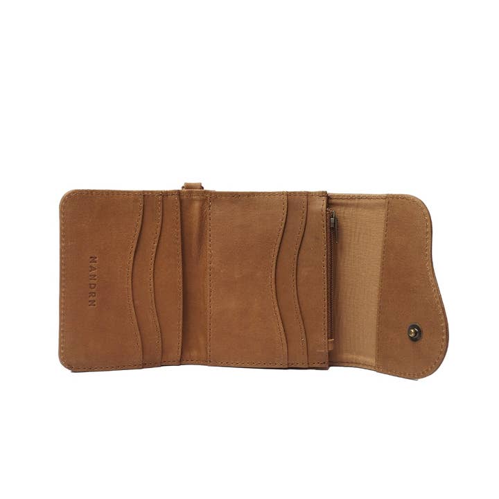 MANDRN - Wholesale Wallet - Women's - Noa Wallet - Saddle (Light)2