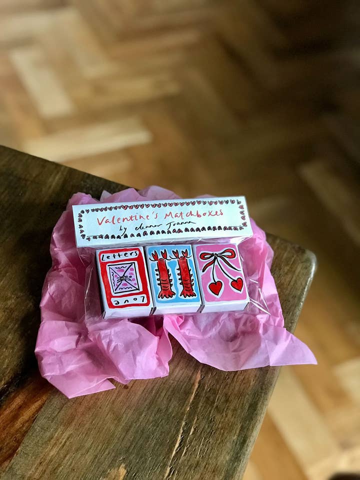 Love Matchboxes for wholesale by Eleanor Joanna