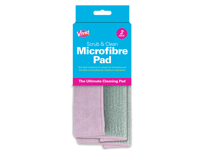LMT-UK – wholesale Cleaning cloth – Scrub & Clean Microfibre Pad 2pk - 50561703634881