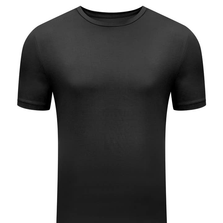 Men's Bamboo Rayon Crew Neck Tee Shirt for wholesale by Bamboo Sports