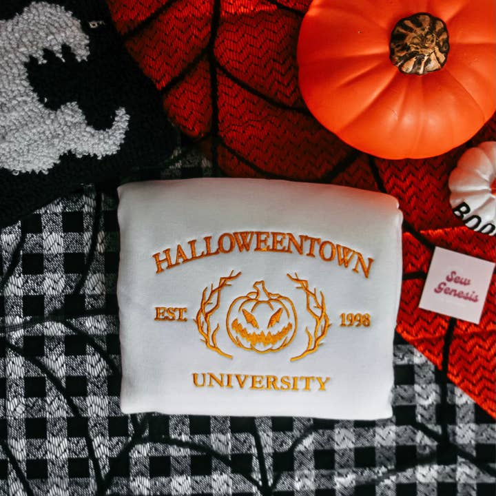 SewGenesis - Wholesale Sweatshirt - Women's - Halloweentown Embroidered Crewneck4