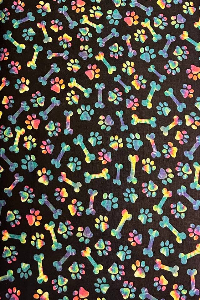 Jo's Pet Treats & Bandanas by Abab Enterprises, LLC - Wholesale Pet Bandana - Dog - Paw Print Tie-On Dog Bandana Retail-Ready7