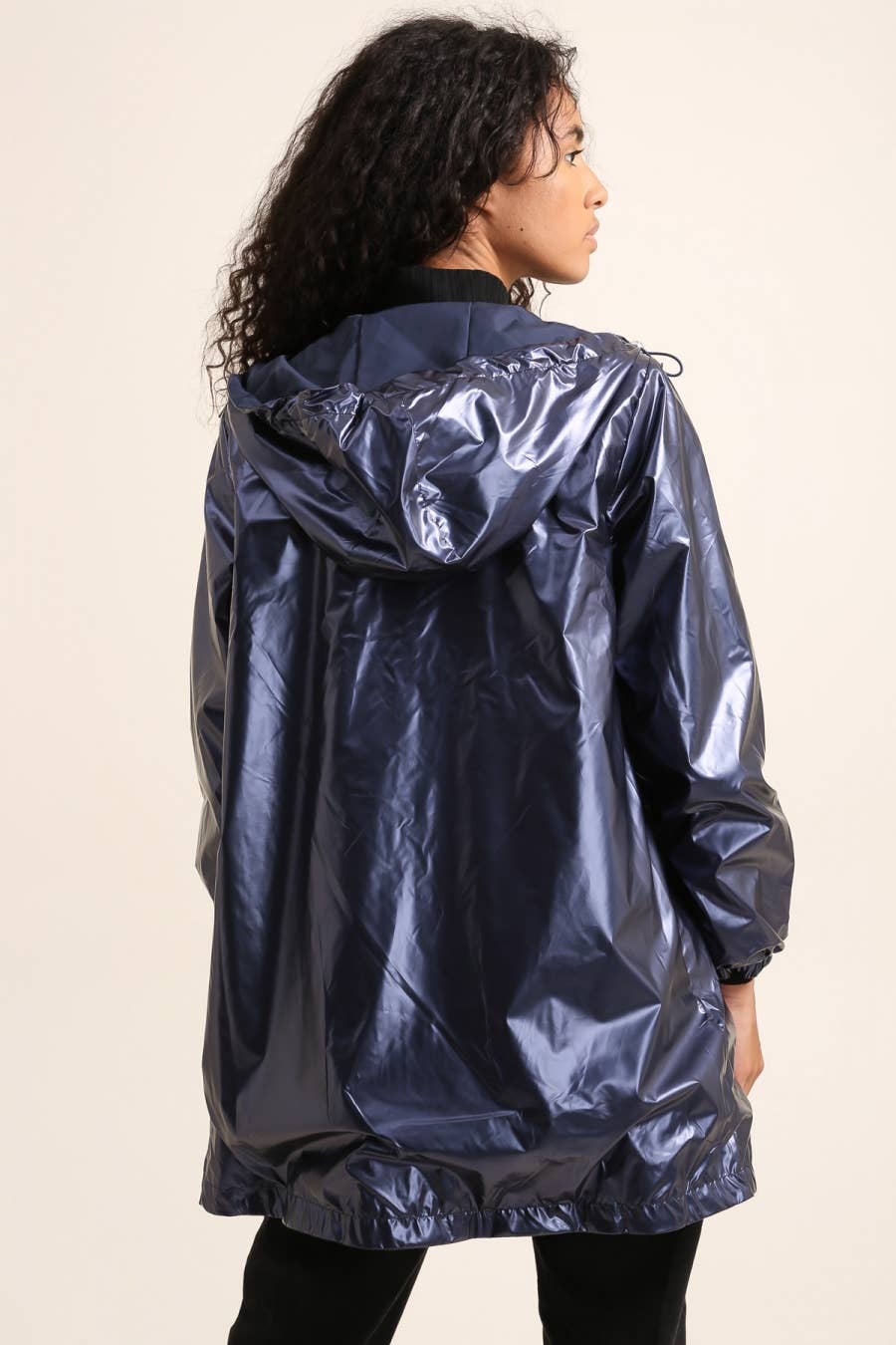 Attrait Paris - Wholesale Raincoat - Women's - Long reversible hooded waterproof jacket38