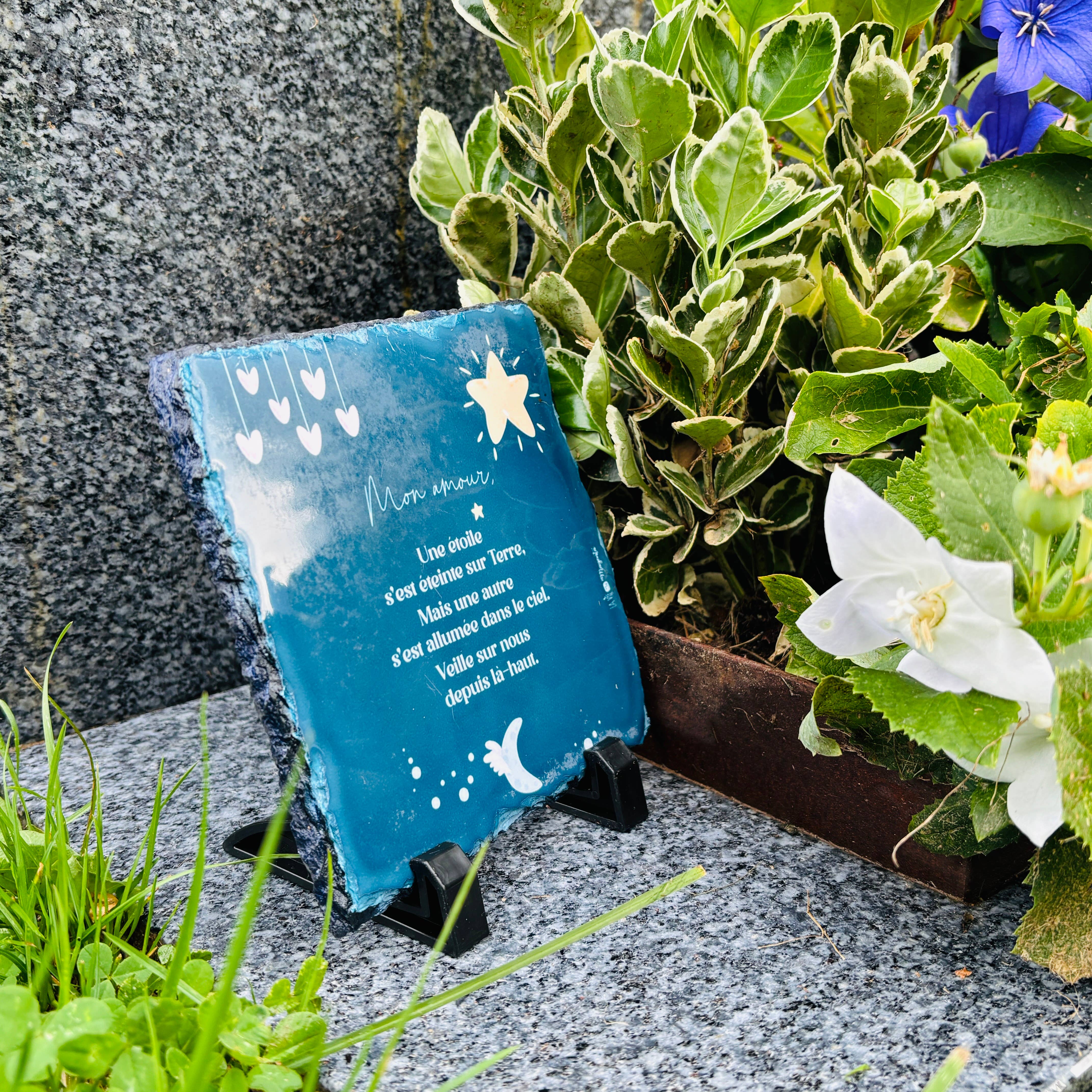 La vie en magenta - Wholesale Outdoor Ornament/Decor - Slate tribute – Natural and elegant funeral decoration3