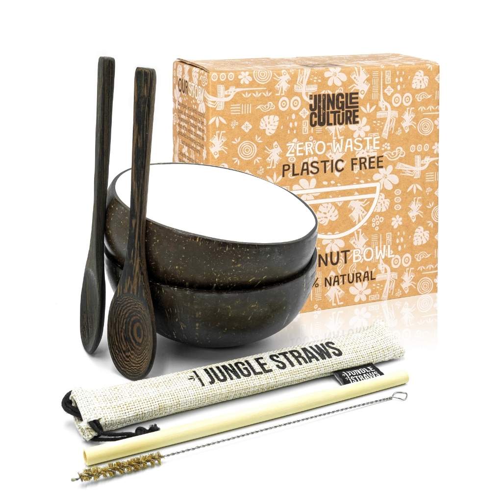 Jungle Culture - Vendita all'ingrosso Ciotola - Set di due ciotole ecologiche in guscio di cocco14