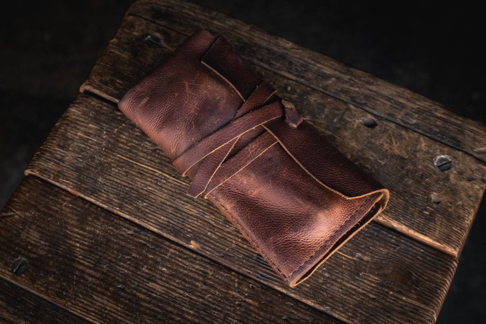 Craft and Lore - Wholesale Humidor/Cigar Accessory - Rustic Leather Pipe Roll13