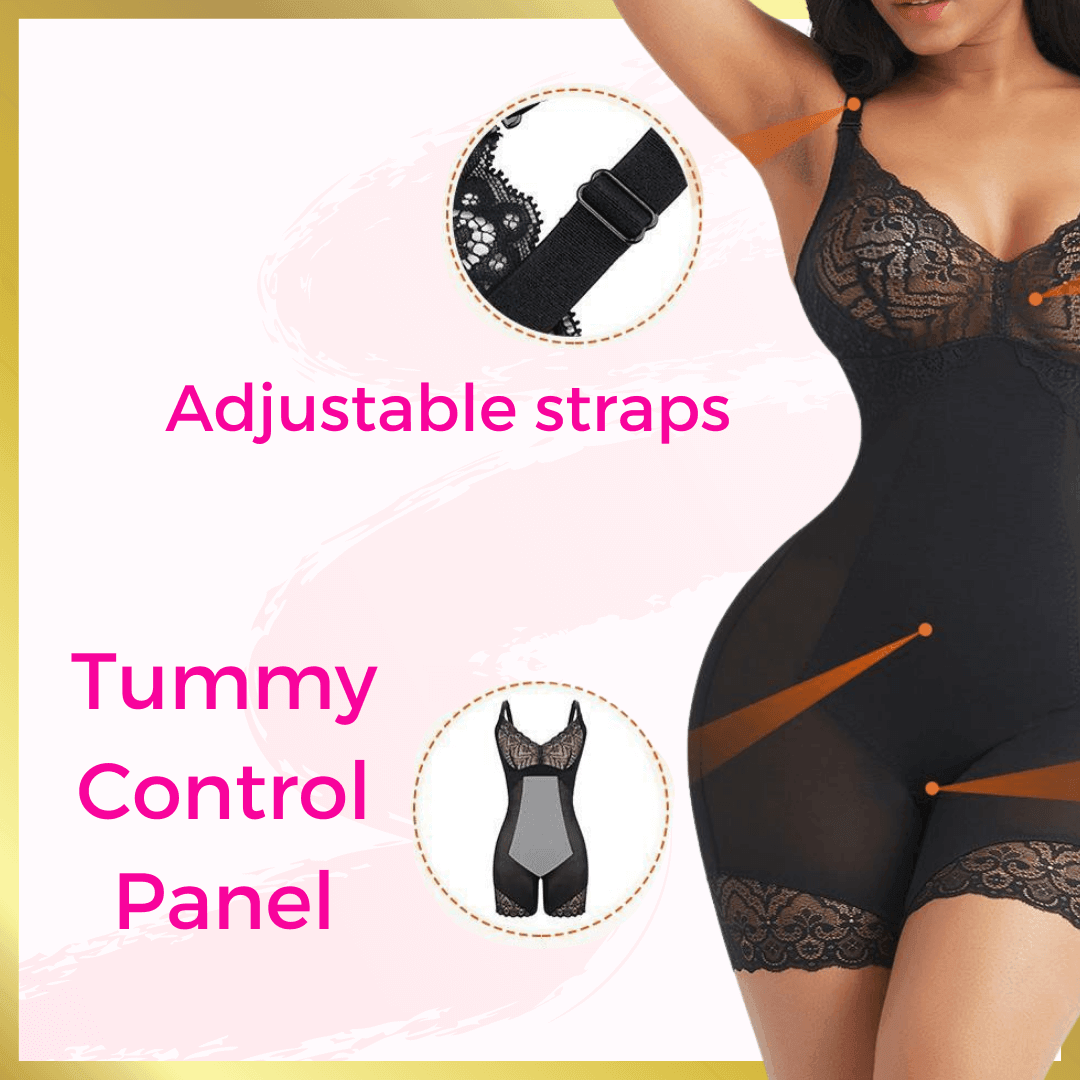 Trophy ShapeWear – wholesale Shapewear – Women's – Medium Compression Lace Bodysuit Shapewear 5