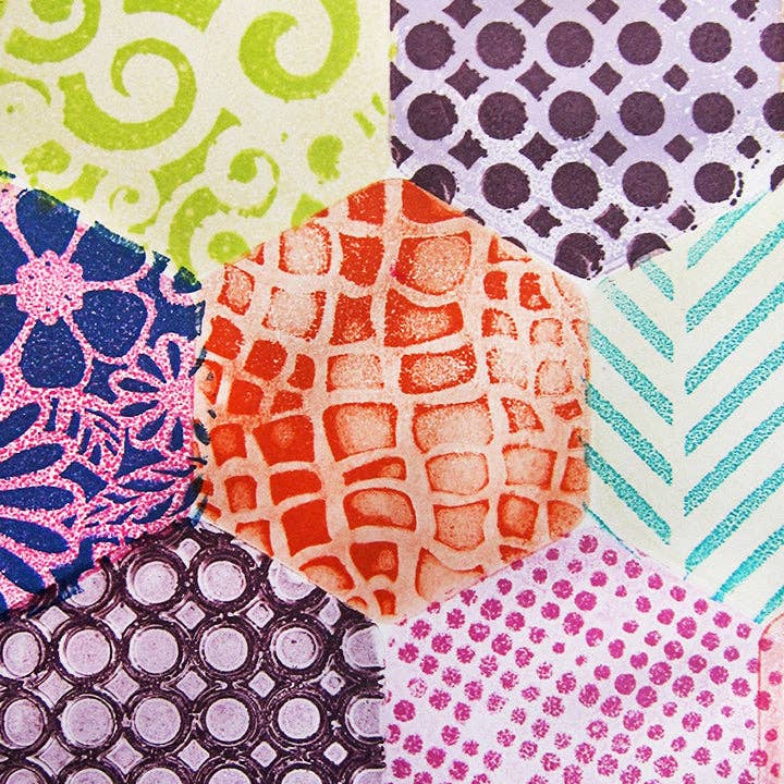 Gelli Arts - Wholesale DIY Craft Kit - Minis-Oval, Rectangle, Hexagon3