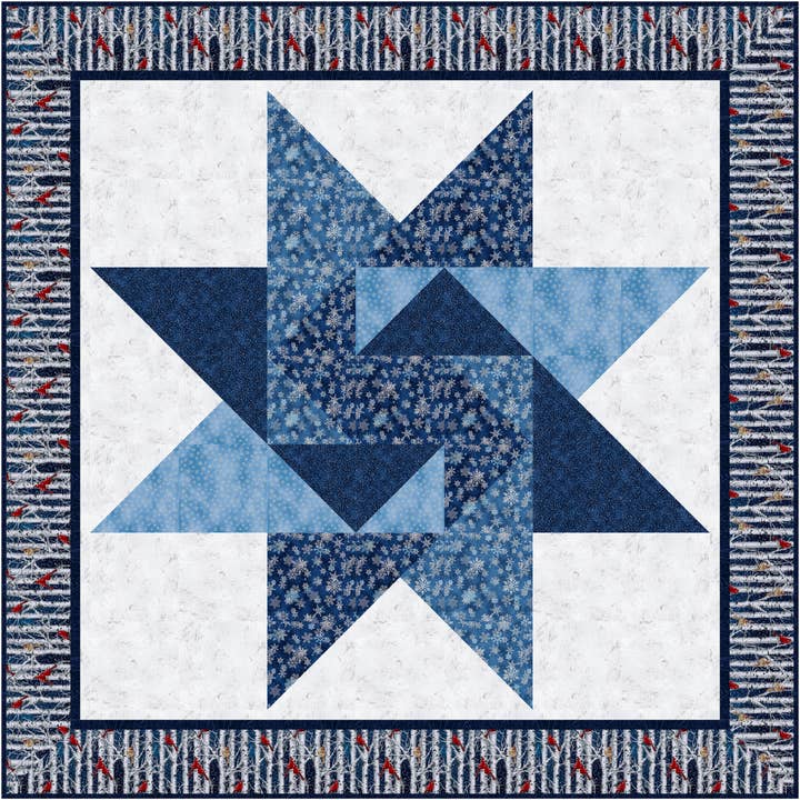 Needle in a Hayes Stack - Wholesale Quilt - Winter Star
