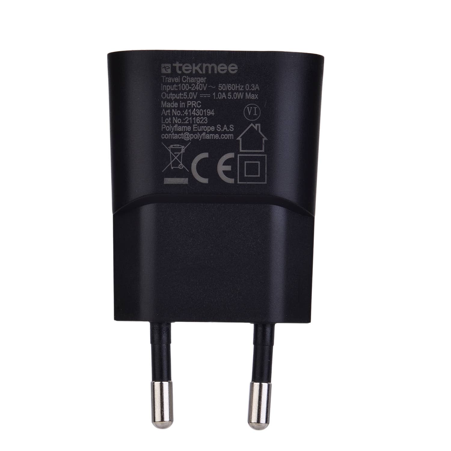 Tekmee - Wholesale Portable Charger - Black USB wall charger4