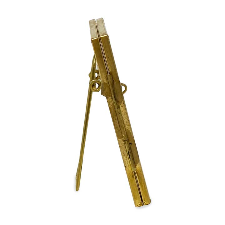 Isaac Jacobs International - Vente Cadres photos - Cadre photo en métal 2x3 pouces avec fermoir perle en forme de médaillon Isaac Jacobs5