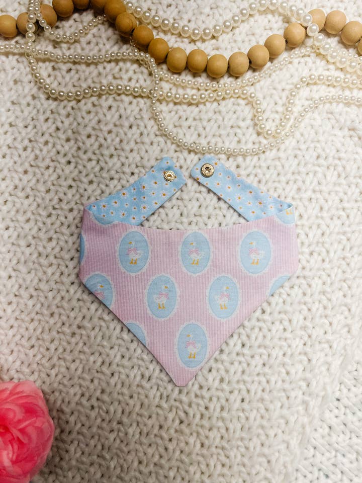 Goose Dog Bandana, Coquette Snap On Pet Scarf for wholesale by StellaLoo