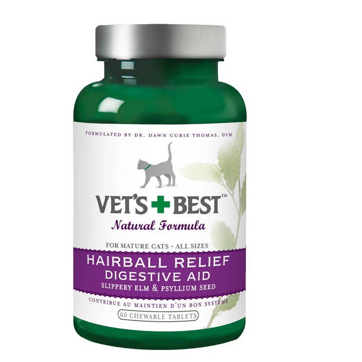 Petdropshipper - Wholesale Pet Supplement - Cat - Vet's Best Cat Hairball Relief Tablets 1ea/60 ct
