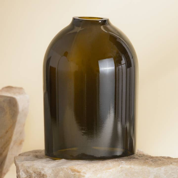 Amarzo - Wholesale Candle holder - Lid for candle Recycled glass cup0