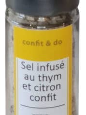 Sel infusé thym citron confit pour la vente par Confit & Do