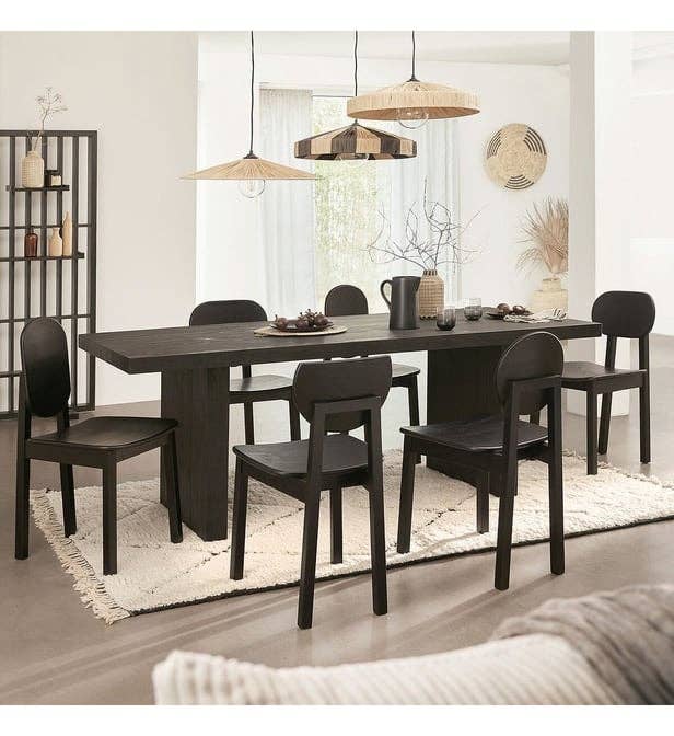 HandHappiness - Wholesale Chandelier/Hanging Light - Boho Raffia Pendant Light - Natural & Black Ceiling Lamp 8