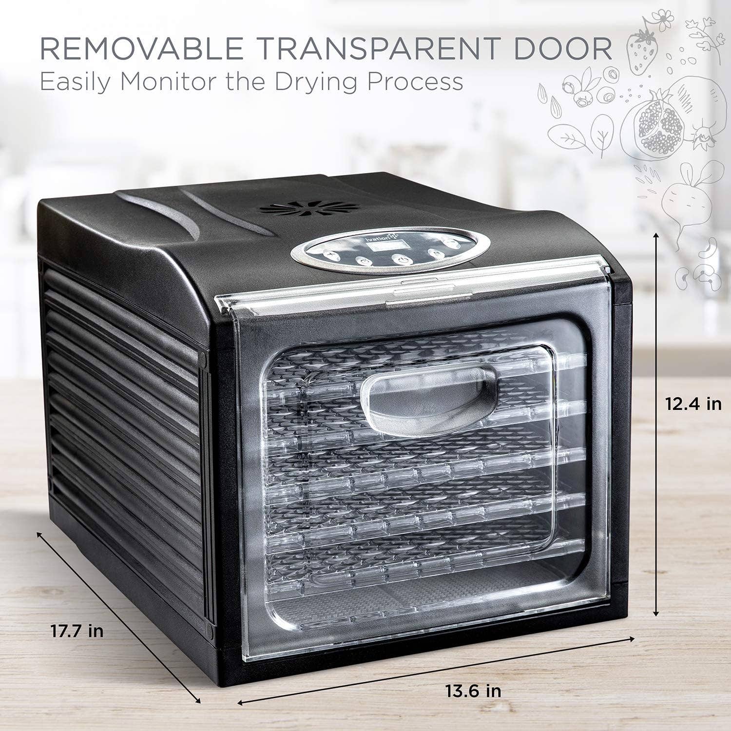 Ivation - Wholesale Kitchen Appliance - Digital Electric Food Dehydrator Machine2