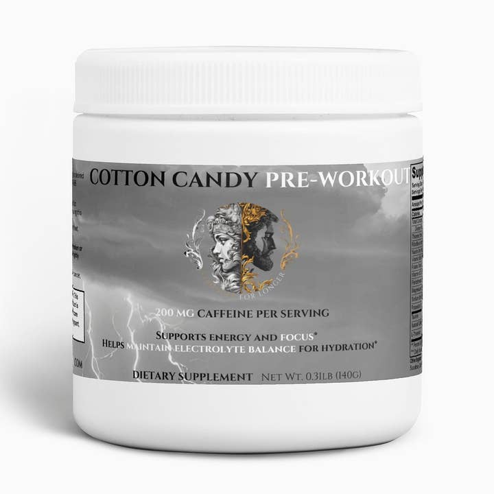 Zuckerwatte Pre-Workout 200 mg Koffein für den Großhandel von Stronger For Longer