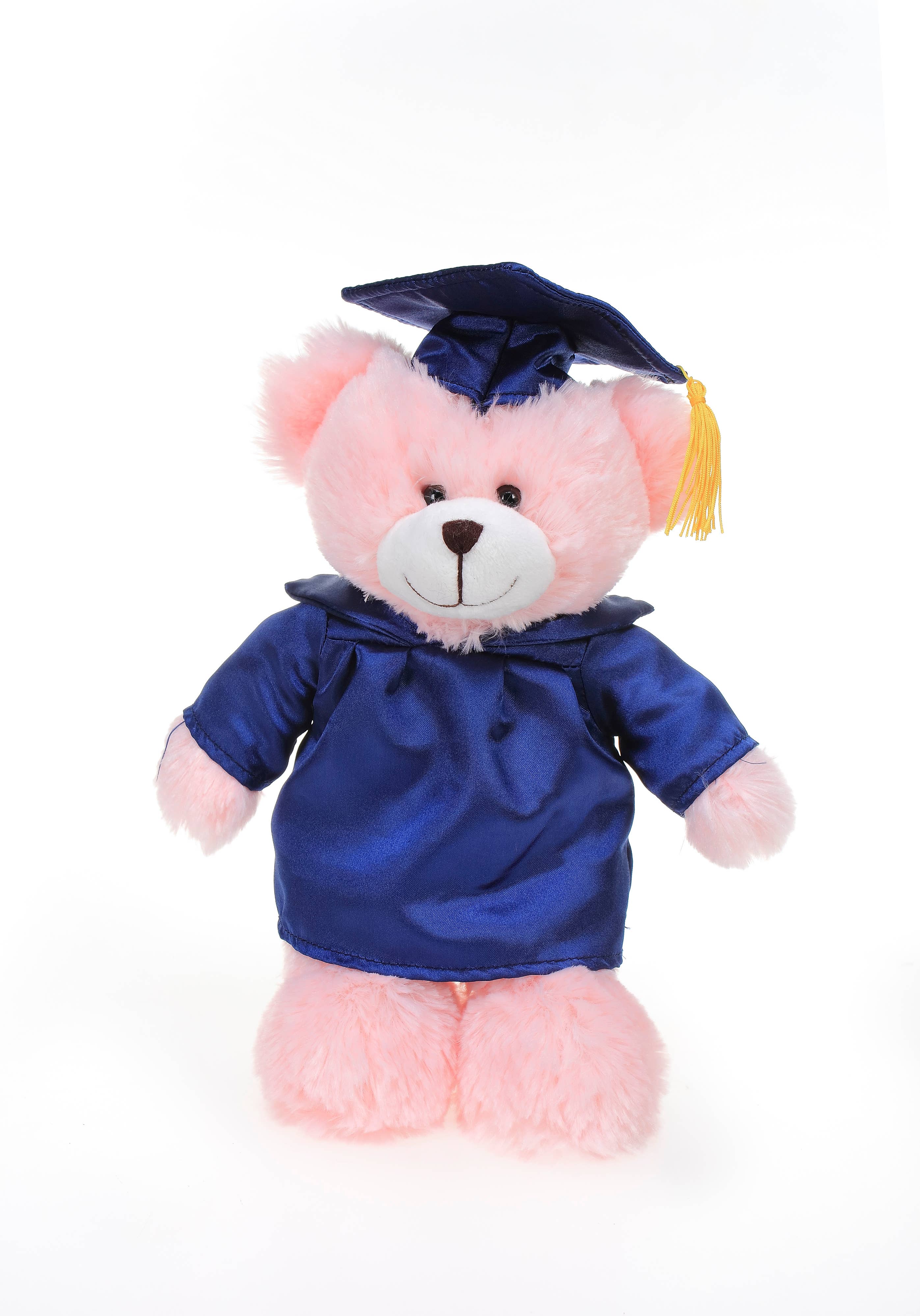 Plushland - Venta al por mayor Peluche - Niños y bebés - Juguete de peluche y peluche Graduation Imprint con forma de oso rosa, 11 pulgadas3