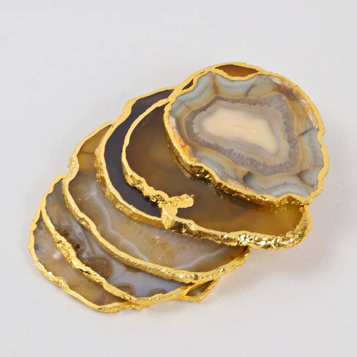 PIETRA DI CASA - Wholesale Coasters - WAINA Coaster- 4 pieces| Natural | Kitchen| Decor5