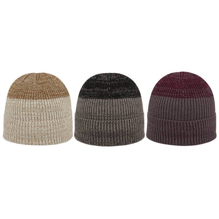 Two-tone Beanie 740191762 for wholesale by Complément Europe