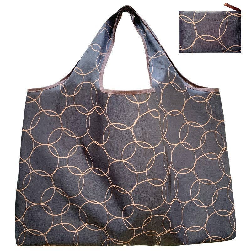 FurDecoration - Vendita all'ingrosso Borsa per shopping/spesa - Borsa da shopping stampata creativa pieghevole a spalla singola7