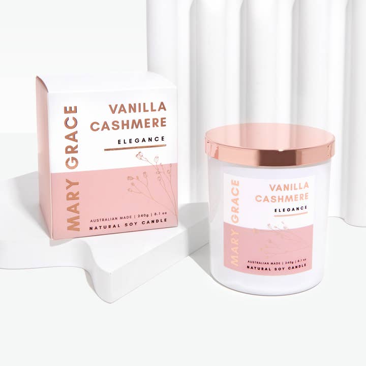 Vela en Tarro de Cachemira de Vainilla para venta al por mayor de Mary Grace
