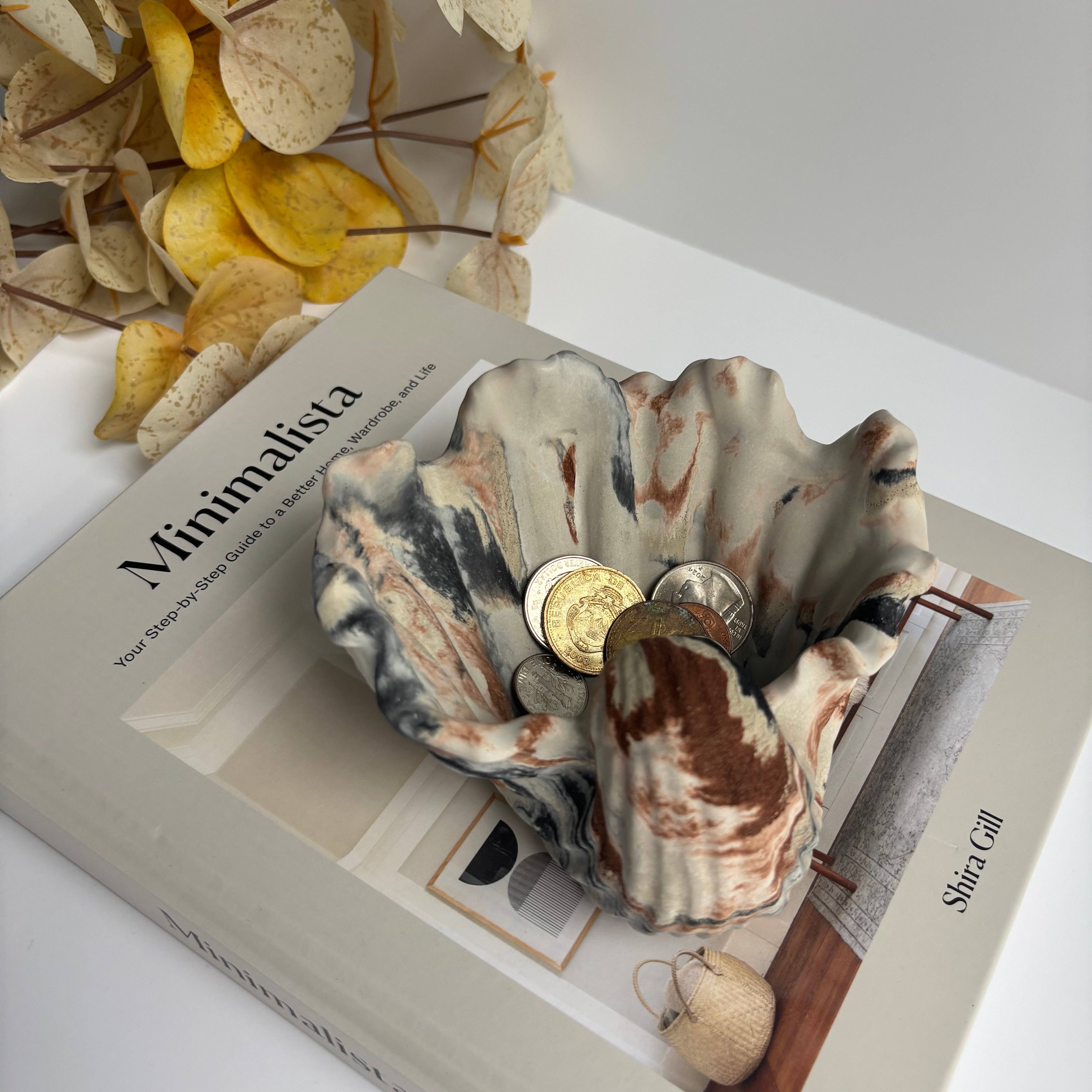 Fancy Concrete - Wholesale Decorative Plate/Dish/Bowl - Selene - Shell Bowl-Dish1